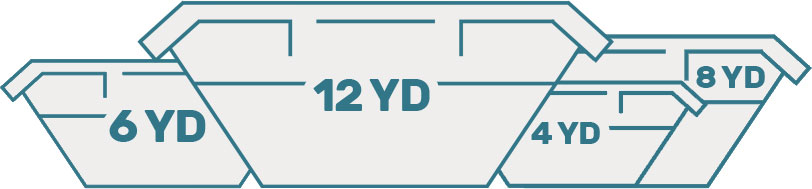 Company van and staff handling commercial waste containers at a commercial site