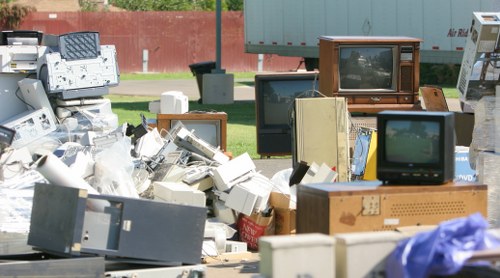 Professional waste removal service in action